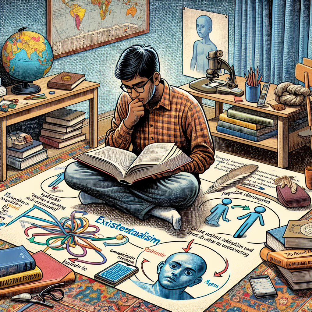 Student engaging with historical materials